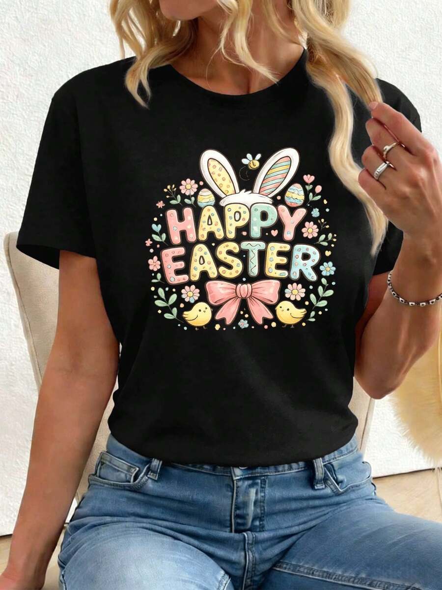 Women T-Shirts - Black - View 1
