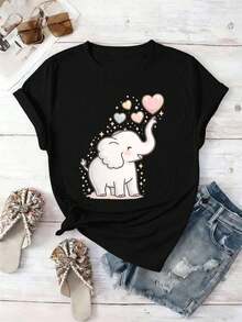 Women T-Shirts - Black - View 2