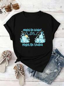 Women T-Shirts - Black - View 2