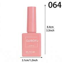 Brand GUIBOFU 1pc No.064 Gel Nail Polish - Coral Pink - View 9