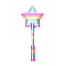 1 chiếc đũa phép hình ngôi sao cảm ứng 3D in hình ngôi sao, dài 35,8cm/14,09in, dùng để thanh toán không tiếp xúc, ví đựng thẻ hình ngôi sao - Thích hợp cho các trò đùa, tiệc hóa trang và quà tặng. (Vị trí màu chuyển sắc ngẫu nhiên, tùy thuộc vào sản phẩm thực tế.) - Xem 8