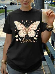 Women T-Shirts - Black - View 1