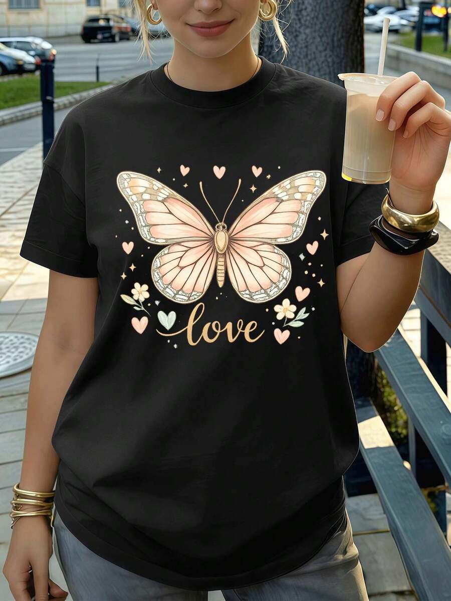 Women T-Shirts - Black - View 1