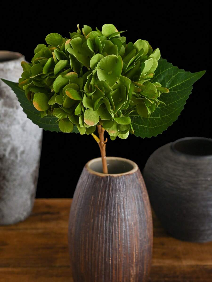 1朵15.75英寸粉色刺绣人造花,带茎,塑料绒球桌面装饰花,适用于办公室、派对、婚礼、仿真植物、春夏装饰、花园装饰、室内装饰、母亲节、父亲节礼物 - 綠色 - 查看 1