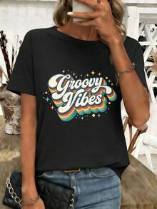 Women T-Shirts - Black - View 1