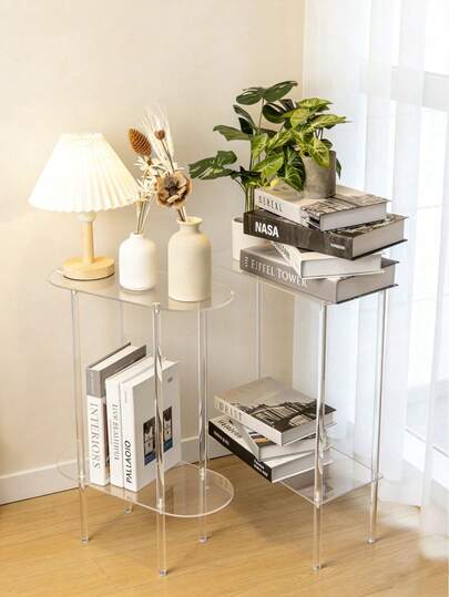 1 Bộ kệ acrylic hẹp, kệ lưu trữ phong cách tối giản sang trọng, bàn phụ hai tầng trong suốt, chịu lực tốt, tiết kiệm không gian, phù hợp cho phòng khách, phòng ngủ, cạnh sofa, nhà bếp, phòng tắm, khách sạn, ban công, hành lang và lối vào, dễ dàng di chuyển và tháo lắp, đồ nội thất thiết yếu để sắp xếp đồ đạc lộn xộn, trang trí nhà cửa và phòng tắm.