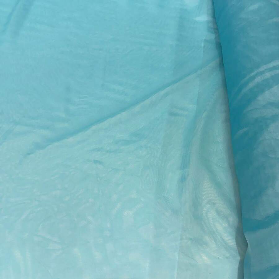 Plain Voile Fabric, Assorted Colors, 3.00m (Width), Curtains, Decoration - 藍綠色 - 查看 1