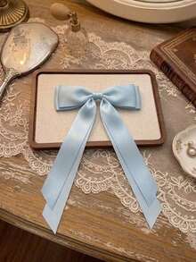 1/4pcs Girl's Hair Clip, New Design Big Bow Knot Hair Barrette With Long Ribbon, Princess Hair Accessory For Little Girls - Multicolor - View 4
