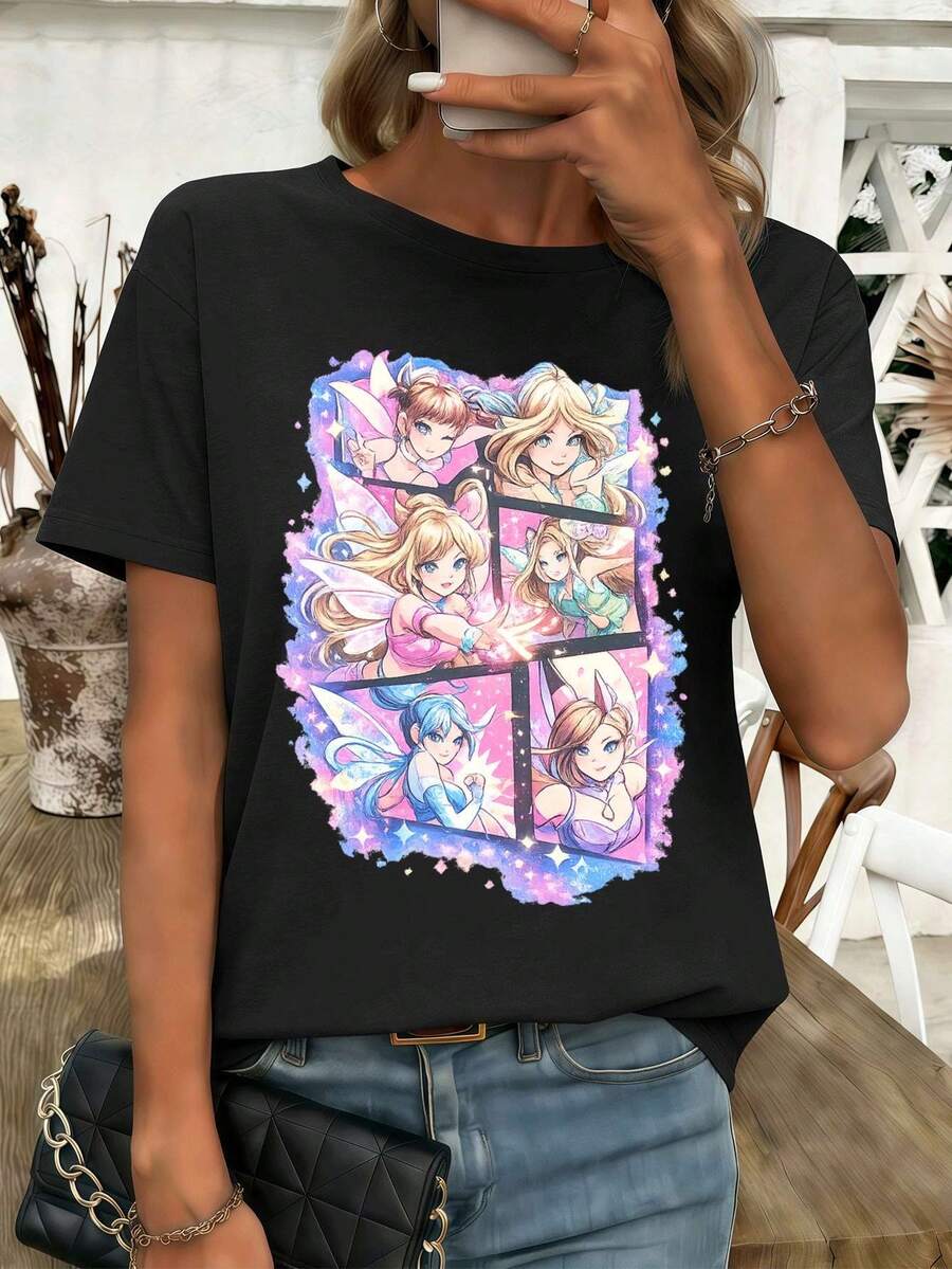 Women T-Shirts - Black - View 1