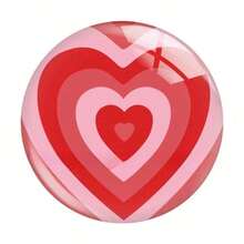 10/20pcs 25mm Colorful Heart Shaped Cabochon Stickers, Suitable For Handmade DIY Jewelry, Keychains, Pendants, Fridge Magnets And Other Accessories, Unisex For Couples, Practical And Versatile For Daily Use, Perfect Gift Choice - Multicolor - View 5