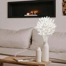 60pcs/Set 16.5 Inch Artificial Bunny Tails, Home Decor Artificial Bunny Tail Branches, Suitable For Boho Floral Arrangements, DIY Crafts, Home Kitchen And Wedding Decor, Christmas, Thanksgiving, Wreath Making - White - View 8