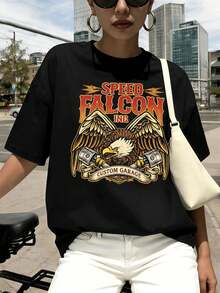 Dam-T-shirts - Svart - Visa 1