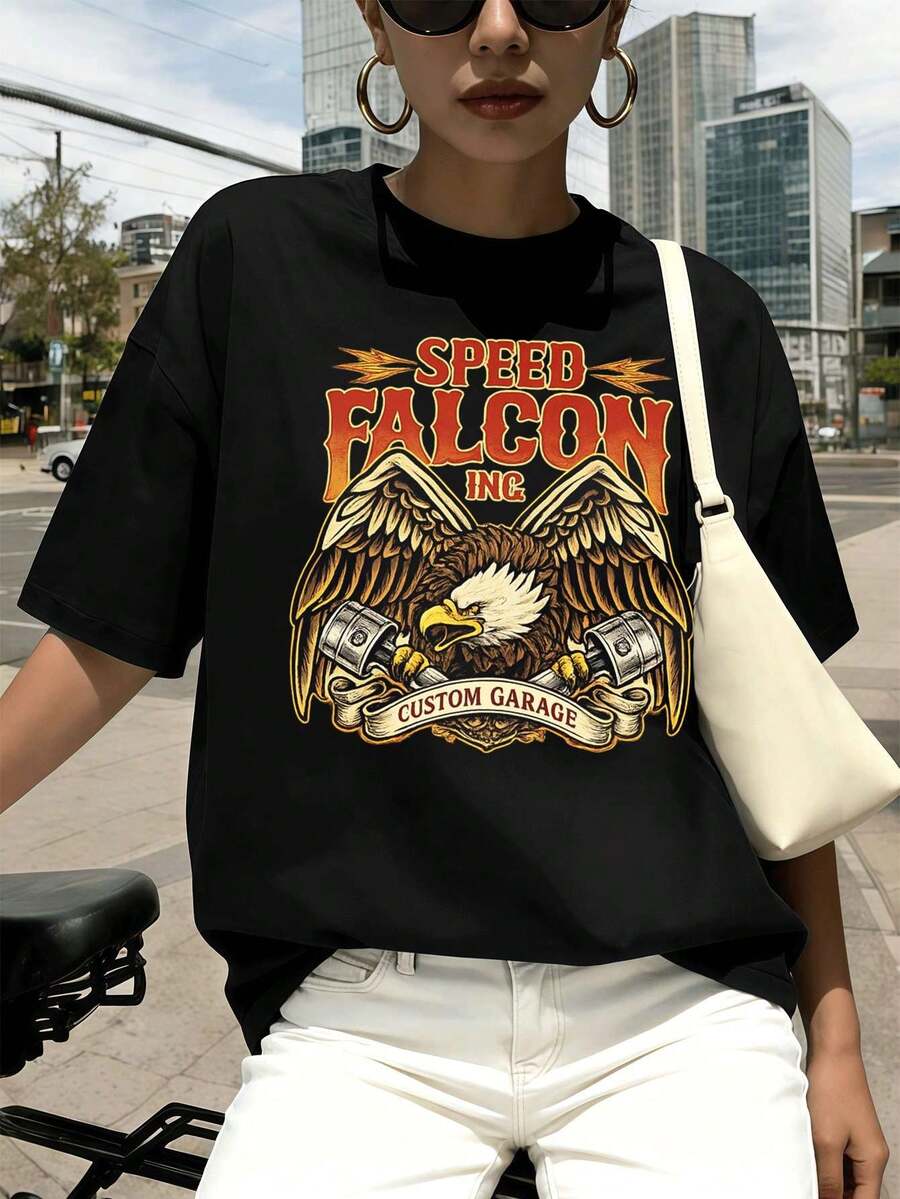 Dam-T-shirts - Svart - Visa 1