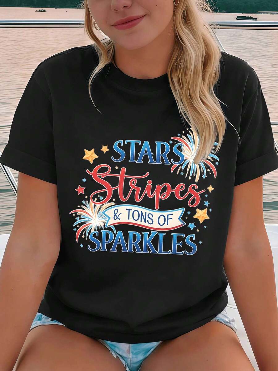 Women T-Shirts - Black - View 1