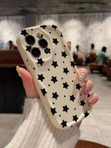 1 chiếc ốp lưng điện thoại họa tiết chấm bi tối giản, chất liệu TPU màu kem lượn sóng, thích hợp làm quà tặng dịp lễ. Tương thích với các dòng điện thoại Apple XS/XS Max/XR/11/12/13/14/15/15 Pro/16 Pro/16 Pro Max/16 Plus/17 và các dòng khác. - Nhiều màu - Xem 4