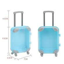 1pc Mini Suitcase - Durable Colorful ABS Trolley Case, Suitable For Teenagers And Storage Use - Dollhouse - Perfect For Travel, Jewelry Box,Makeup Storage - View 9