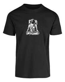 Playera Astronauta Meditando - Negro - Ver 5