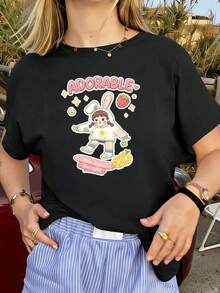 Women T-Shirts - Black - View 1