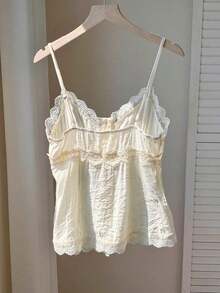 Top de mujer de unicolor, adecuado para el verano - Albaricoque - Ver 2