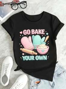 Women T-Shirts - Black - View 2