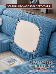 1 tấm bọc ghế sofa Sherpa dày dặn, co giãn, thoải mái, chống trượt, phủ toàn bộ bề mặt, dùng được cả 4 mùa, chăn sofa dày bằng vải, có thể giặt máy, thân thiện với thú cưng, trang trí cho phòng ngủ, văn phòng, phòng khách, phù hợp với sofa góc, sofa 1/2/3/4 chỗ ngồi. - Màu xanh lam - Xem 9