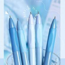 10pcs Pastel Jelly Pen Set, Cute 0.5mm Fine Tip Erasable Black Ink, Suitable For Note-Taking, Journaling, Study, Office - A - View 2