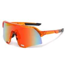 European And American Cross-Border Colorful Sunglasses, Outdoor Sports Glasses, Fashionable Cycling Sunglasses, True Film S3 Windproof Goggles - 青碧色 - 查看 7