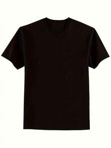 1 camiseta divertida con estampado de gato y café para hombre, 100% tela, cuello redondo, manga corta, corte regular, ropa casual para fines de semana, ropa casual para todas las estaciones, 180 g/m² - Ideal para San Valentín, Año Nuevo, Día del Padre, Navidad. - Negro - Ver 3