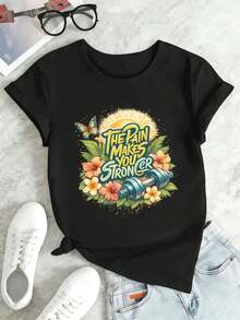 Women T-Shirts - Black - View 2