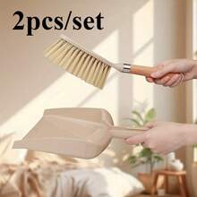 Bộ chổi và hốt rác cán gỗ - Cán gỗ, thích hợp để lau chùi ghế sofa, mặt bàn và các không gian hẹp. - Chổi quét bụi + hốt rác - Xem 9