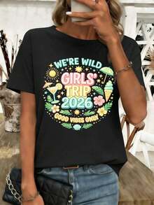 Women T-Shirts - Black - View 1