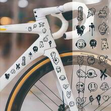 Launched A Set Of 21 Bicycle Frame Protection Stickers With A Fun Design For Mountain And Road Bike Forks. These UV Protection - 1 SET - View 8