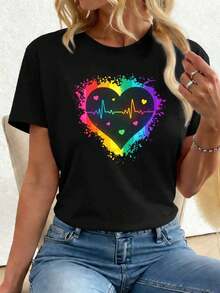 Women T-Shirts - Black - View 1
