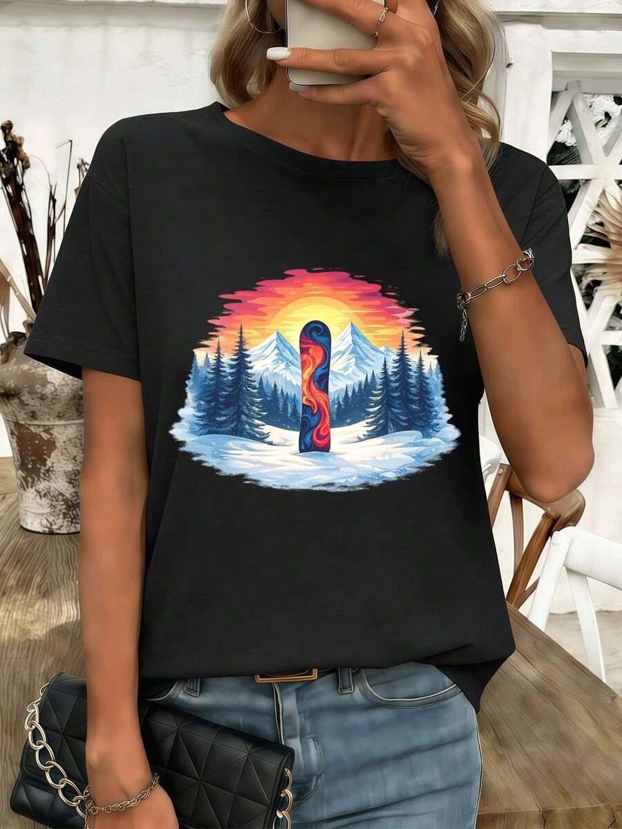 Women T-Shirts - Black - View 1