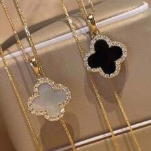 Clover Sweater Chain/Autumn & Winter Collarbone Chain - 隨機 - 查看 11