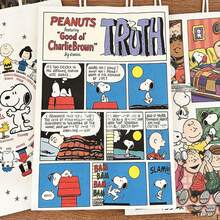 1 túi quà Snoopy dễ thương, túi giấy có quai hình hoạt hình, túi đựng quà chất lượng cao, thích hợp làm quà tặng năm mới, ngày Valentine, lễ Phục sinh [Kiểu ngẫu nhiên] - Nhiều màu - Xem 4