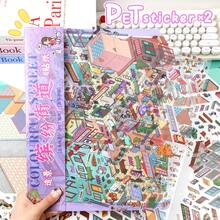 New Large Size DIY Scene Stickers, Adult Landscape Stickers, House Stickers, Scrapbooking Stickers, 3D Miniature House Micro Landscape Stickers, DIY Scrapbook Stickers, Landscape Stickers, Scenery Stickers, Notebook Stickers, Reusable, Multiple Sizes Available - A - View 8