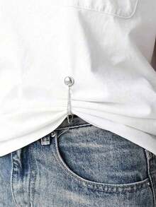 1/2/4/8pcs Hidden Pant Leg Shortener Clips, Prevent Pants From Dragging On The Ground, Seamless Design, Waterproof, Portable, Durable, Suitable For Jeans And Casual Pants - Multicolor - View 6