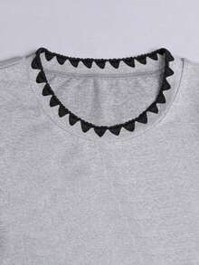 Set de 3 piezas de tops para mujer para exteriores, en color champán, marrón moca y negro, nuevas llegadas de verano, camiseta ajustada con pliegues, de moda y versátil, con estilo callejero fotogénico, imprescindible, de vuelta al colegio, que lla - Multicolor 13 - Ver 8
