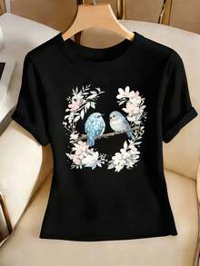 Women T-Shirts - Black - View 2