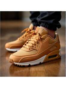 Men's 90 Performance Air Sneakers - Lightweight, Comfortable, Everyday, Street Style - 駝色 - 查看 3