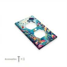 1pc Ocean Turtle & Octopus Decorative Switch Plate, 1-Gang/2-Gang, Bedroom, Kitchen, Home Decor Wall Plate - No Electricity Required - A - View 13