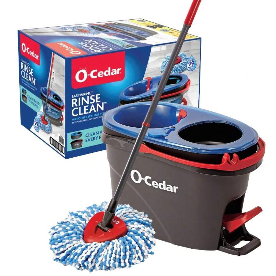 O-Cedar EasyWring RinseClean Spin Mop And Bucket System, Hands-Free System - 1 - View 1