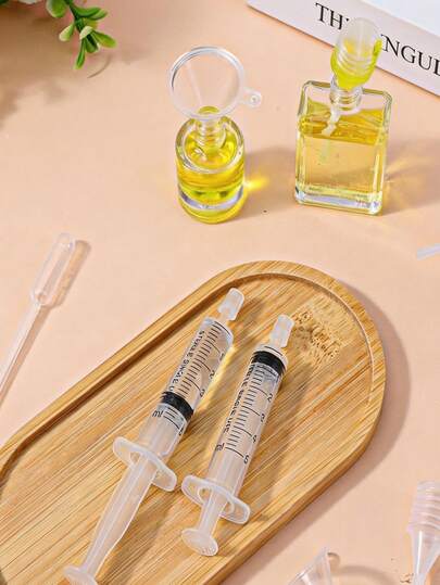 10 piezas Kit de herramientas para rellenar perfume, incluye bomba de rellenado de plástico, embudo, cuentagotas suave, herramientas pequeñas, adecuado para rellenar botellas de perfume mini reutilizables