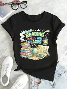Women T-Shirts - Black - View 2