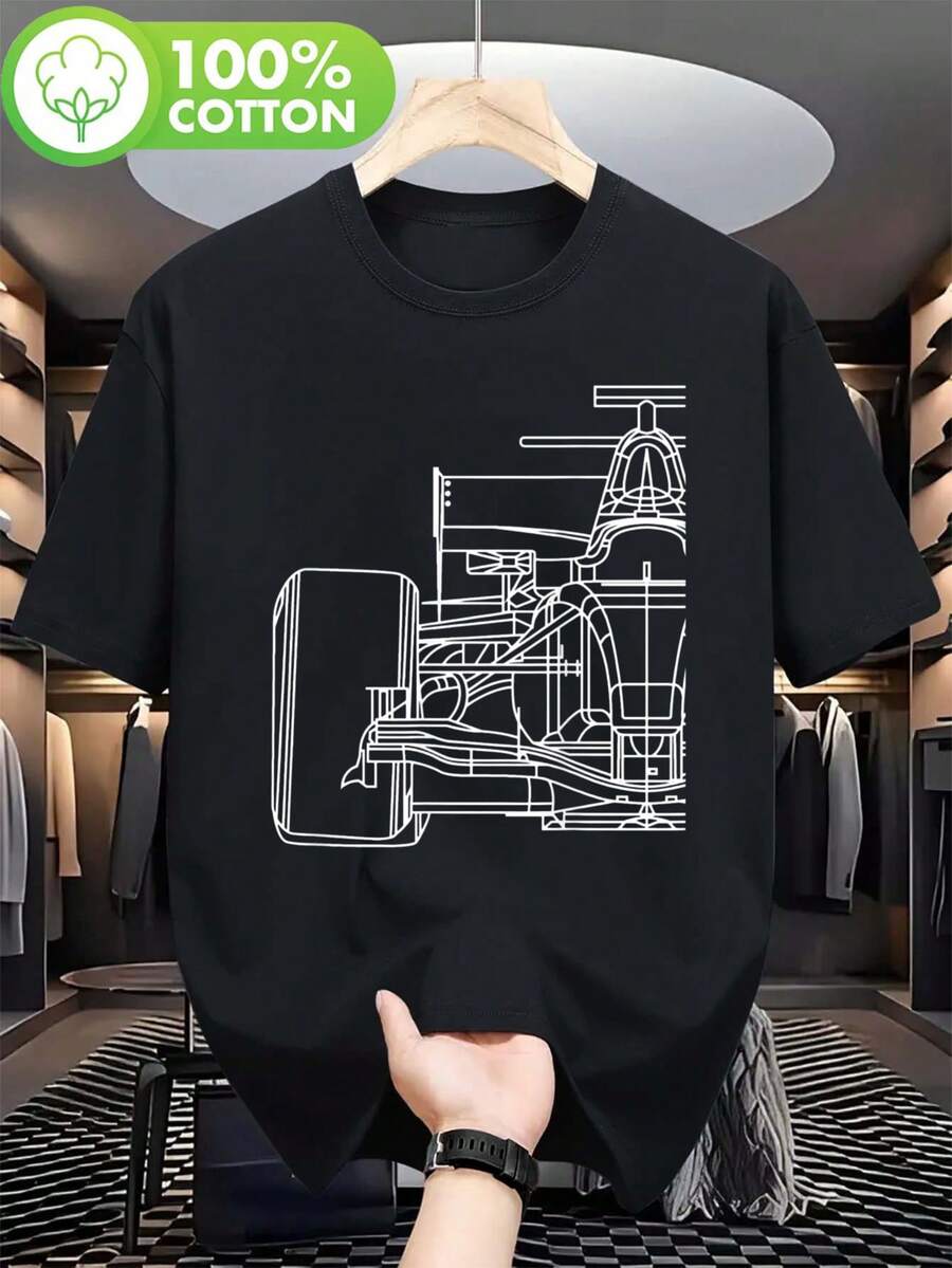 Men T-Shirts - Black - View 1