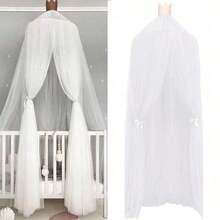 Baby Crib Protectors Hanging Mosquito Net Tent Kids Baby Bedding Dome Canopy Princess Bed Girl Room Decoration Bed Canopy Pest Love Valentine - Grey - View 9