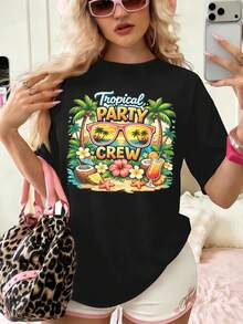 Women T-Shirts - Black - View 1