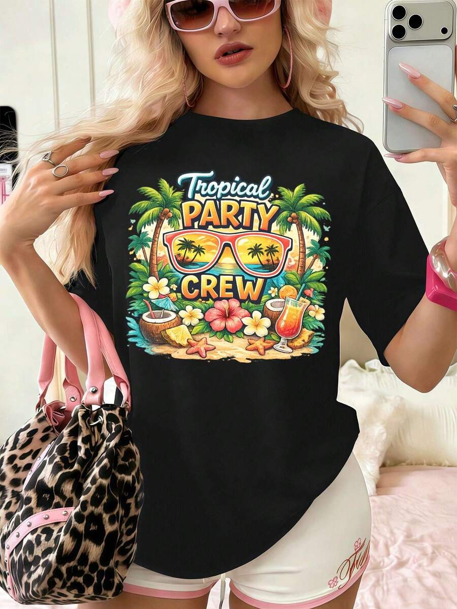 Women T-Shirts - Black - View 1
