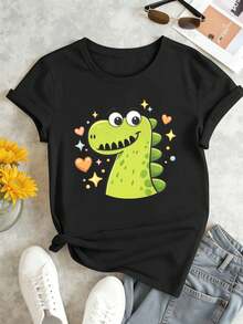 Women T-Shirts - Black - View 2